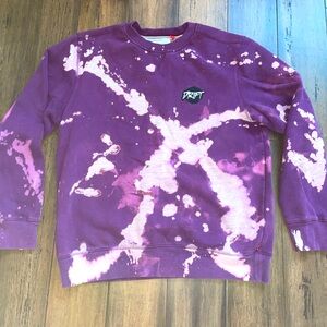 Drift Collective Purple Splatter Sweatshirt Womens Medium